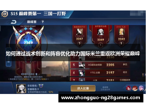 如何通过战术创新和阵容优化助力国际米兰重返欧洲荣耀巅峰